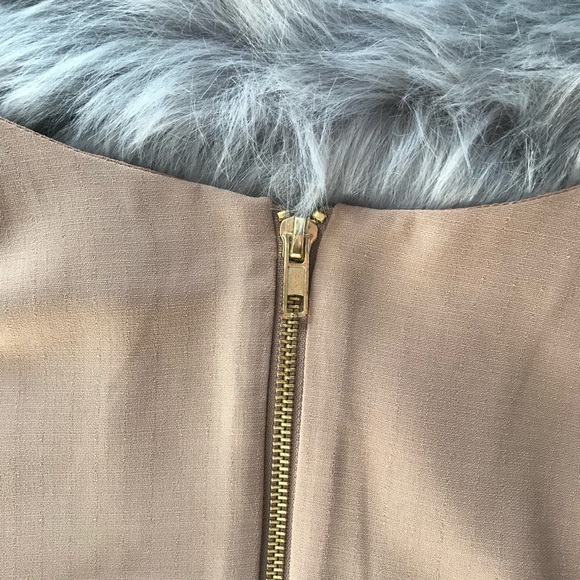 Beige Shift Dress - Picture 4 of 10